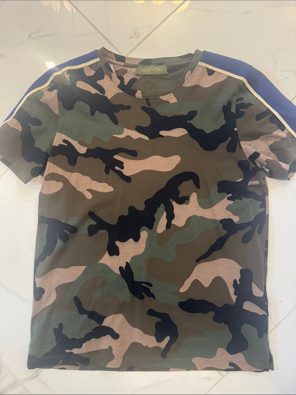 Valentino Camouflage Tee – Size Small
